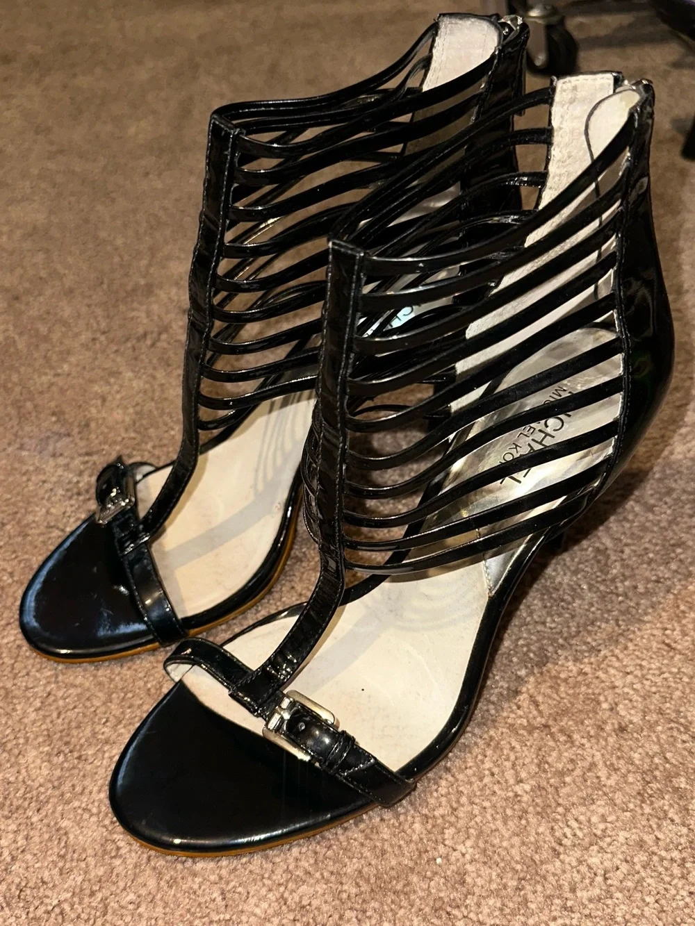 Michael Kors Black Strappy Gladiator Sandals